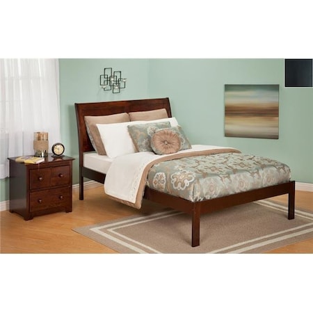 Atlantic Furniture AR8931001 Portland Full Bed With Open Foot Rail In An Espresso Finish